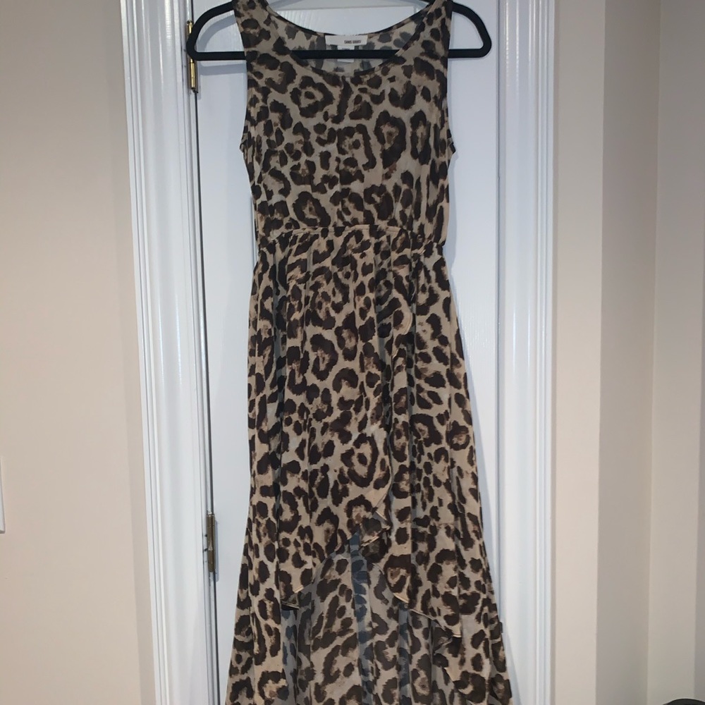 Cheetah Print hi-lo dress